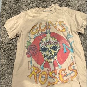 Free People Distressed Guns n Roses T-Shirt